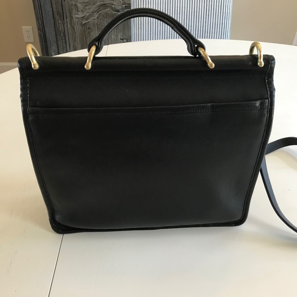 Coach Black Crossbody Bag with Gold Accents - Picture 8 of 16